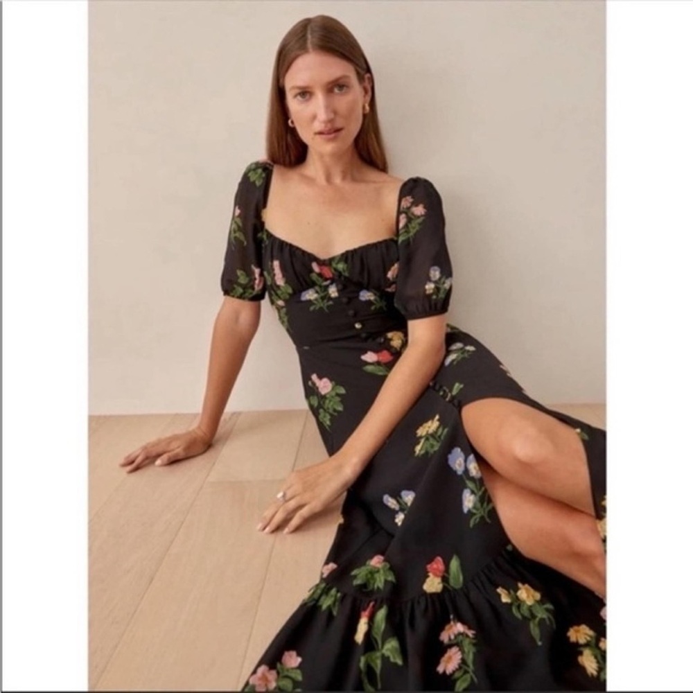 Reformation Charlee Dress Night Bloom 8 View 3